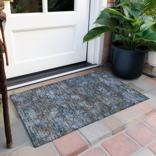 Piper Looms Chantille Global ACN1109 Teal Machine Washable Area Rug Scatter Outdoor Lifestyle Image Feature