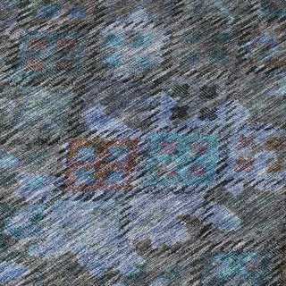 Piper Looms Chantille Global ACN1109 Teal Machine Washable Area Rug Swatch Image