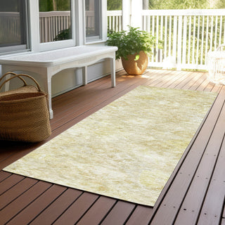 Piper Looms Chantille Global ACN1109 Wheat Machine Washable Area Rug Runner Outdoor Lifestyle Image Feature