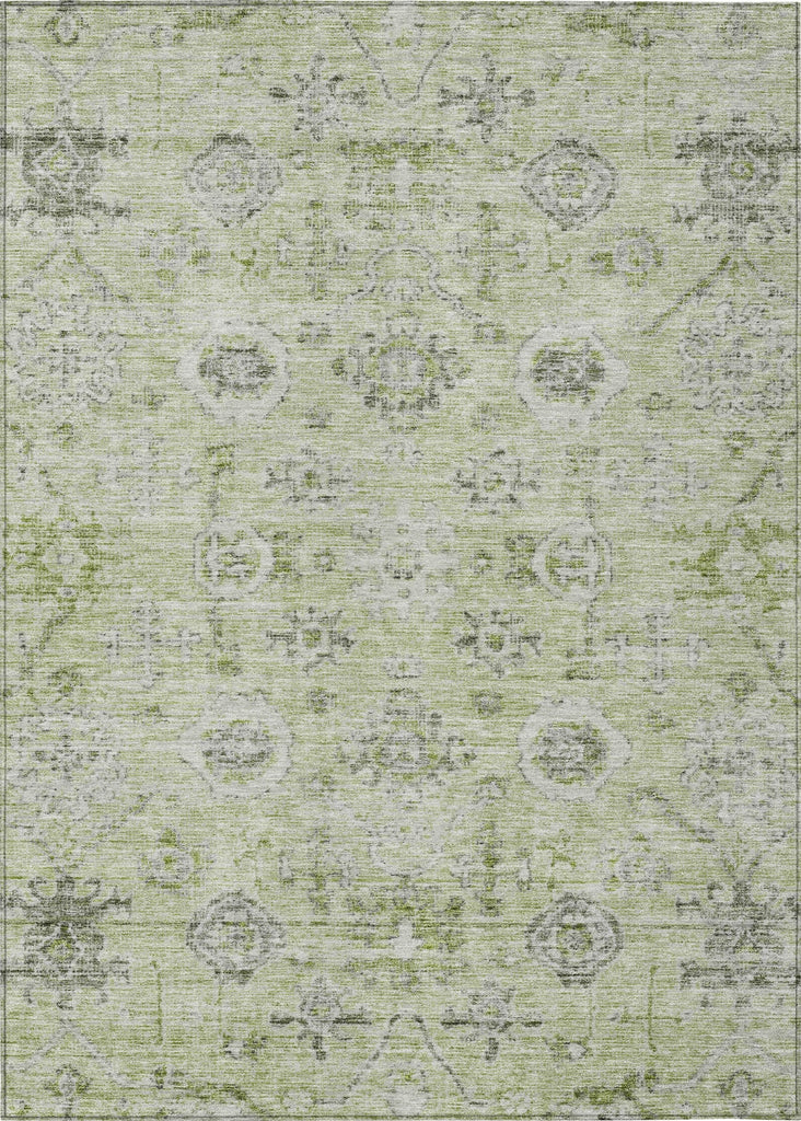 Piper Looms Chantille Damask ACN1110 Aloe Machine Washable Area Rug main image