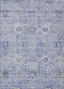 Piper Looms Chantille Damask ACN1110 Blue Machine Washable Area Rug main image