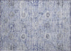 Piper Looms Chantille Damask ACN1110 Blue Machine Washable Area Rug Scatter Main Image