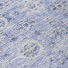 Piper Looms Chantille Damask ACN1110 Blue Machine Washable Area Rug Swatch Image