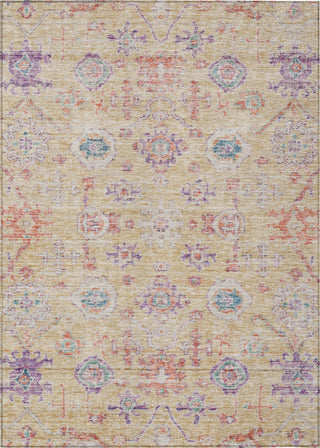 Piper Looms Chantille Damask ACN1110 Orange Machine Washable Area Rug main image