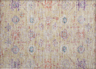 Piper Looms Chantille Damask ACN1110 Orange Machine Washable Area Rug Scatter Main Image