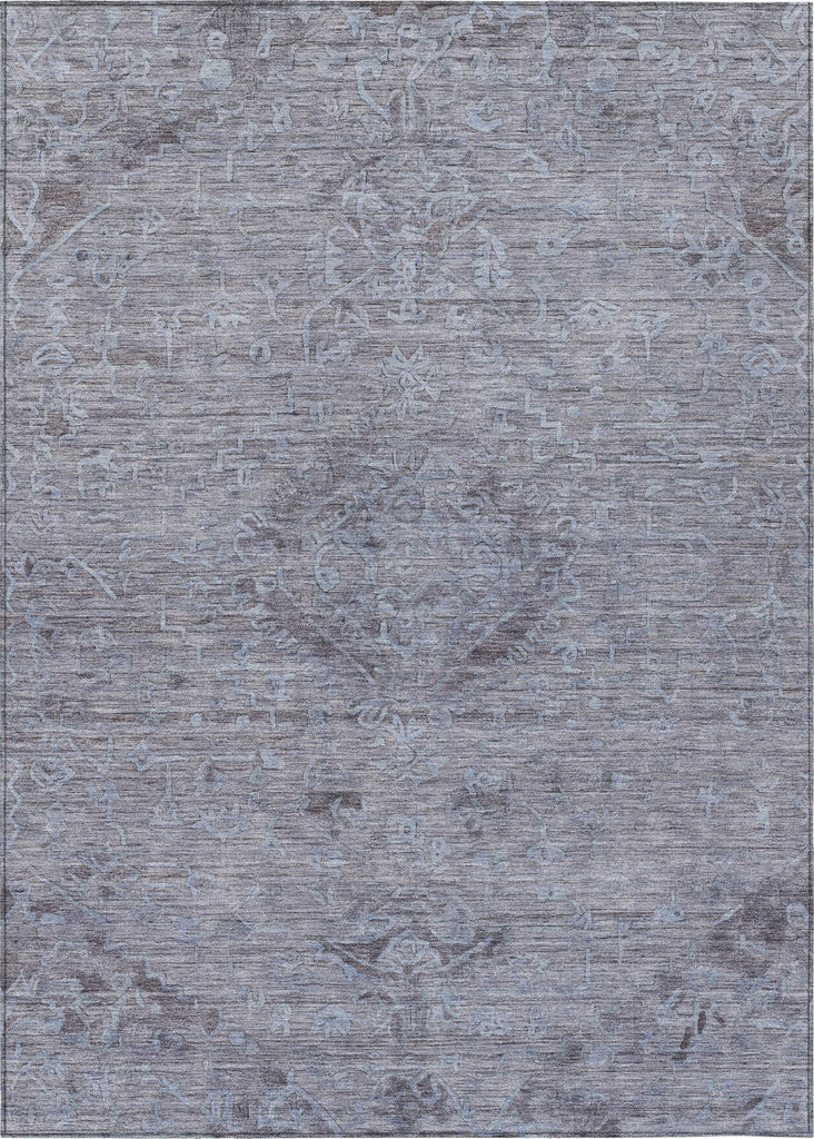 Piper Looms Chantille Global ACN1111 Blue Machine Washable Area Rug main image