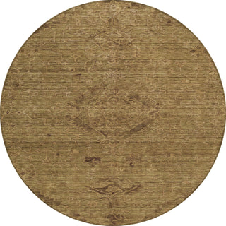 Piper Looms Chantille Global ACN1111 Brown Machine Washable Area Rug Round Main Image