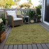 Piper Looms Chantille Global ACN1111 Olive Machine Washable Area Rug Outdoor Lifestyle Image Feature