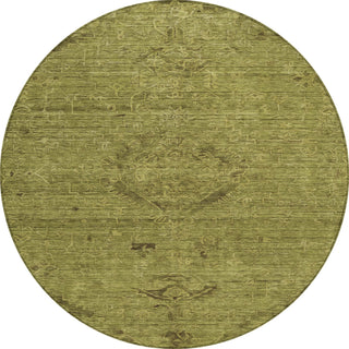 Piper Looms Chantille Global ACN1111 Olive Machine Washable Area Rug Round Main Image