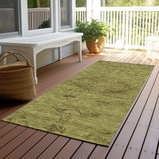Piper Looms Chantille Global ACN1111 Olive Machine Washable Area Rug Runner Outdoor Lifestyle Image Feature