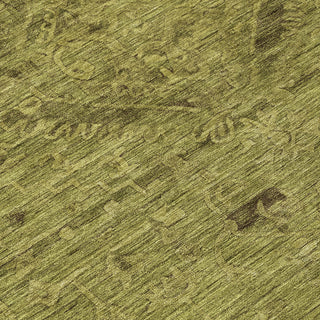 Piper Looms Chantille Global ACN1111 Olive Machine Washable Area Rug Swatch Image