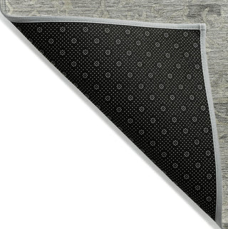 Piper Looms Chantille Global ACN1111 Pewter Machine Washable Area Rug Backing Image