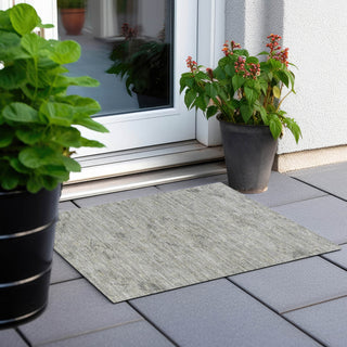 Piper Looms Chantille Global ACN1111 Pewter Machine Washable Area Rug Scatter Outdoor Lifestyle Image Feature
