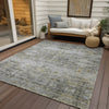 Piper Looms Chantille Modern ACN1112 Gray Machine Washable Area Rug Outdoor Lifestyle Image Feature