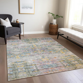 Piper Looms Chantille Modern ACN1112 Linen Machine Washable Area Rug Lifestyle Image Feature