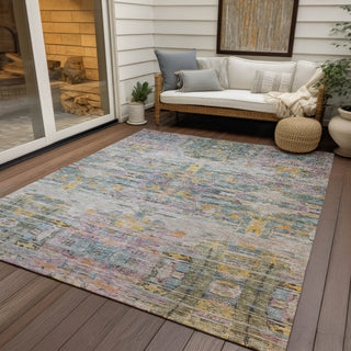 Piper Looms Chantille Modern ACN1112 Linen Machine Washable Area Rug Outdoor Lifestyle Image Feature