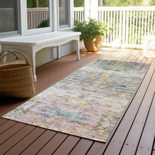 Piper Looms Chantille Modern ACN1112 Linen Machine Washable Area Rug Runner Outdoor Lifestyle Image Feature