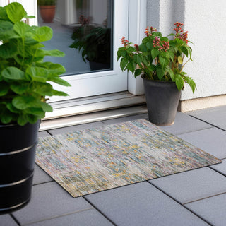 Piper Looms Chantille Modern ACN1112 Linen Machine Washable Area Rug Scatter Outdoor Lifestyle Image Feature