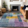 Piper Looms Chantille Modern ACN1113 Blue Machine Washable Area Rug Lifestyle Image Feature