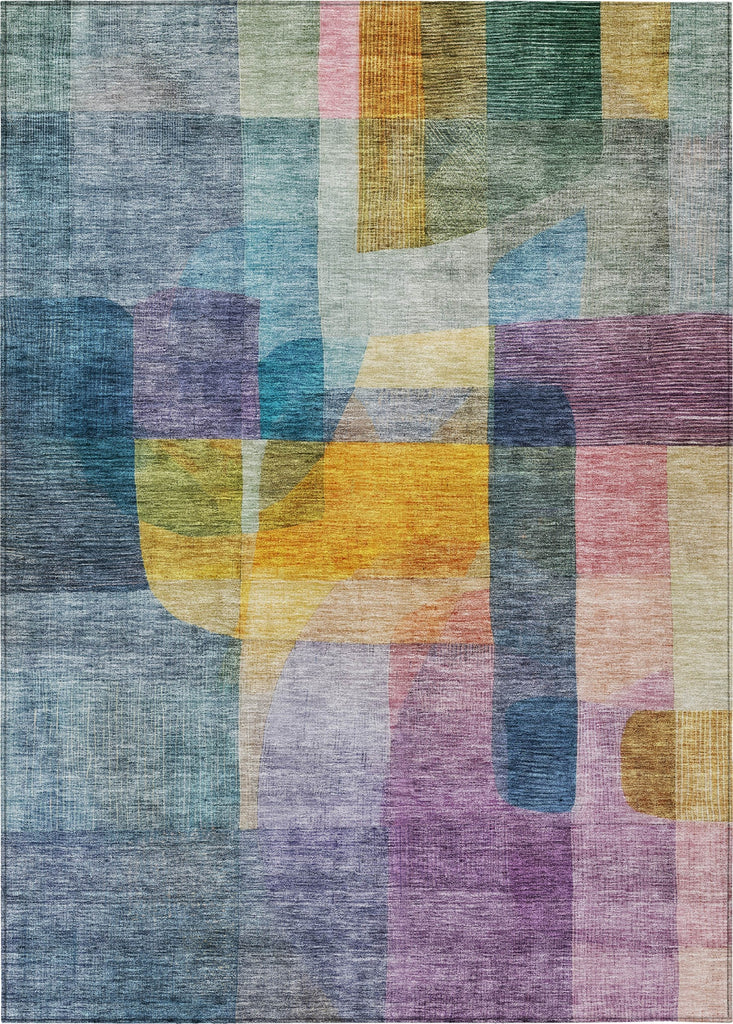 Piper Looms Chantille Modern ACN1113 Blue Machine Washable Area Rug main image
