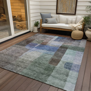 Piper Looms Chantille Modern ACN1113 Brown Machine Washable Area Rug Outdoor Lifestyle Image Feature
