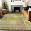 Piper Looms Chantille Modern ACN1113 Gold Machine Washable Area Rug Lifestyle Image Feature