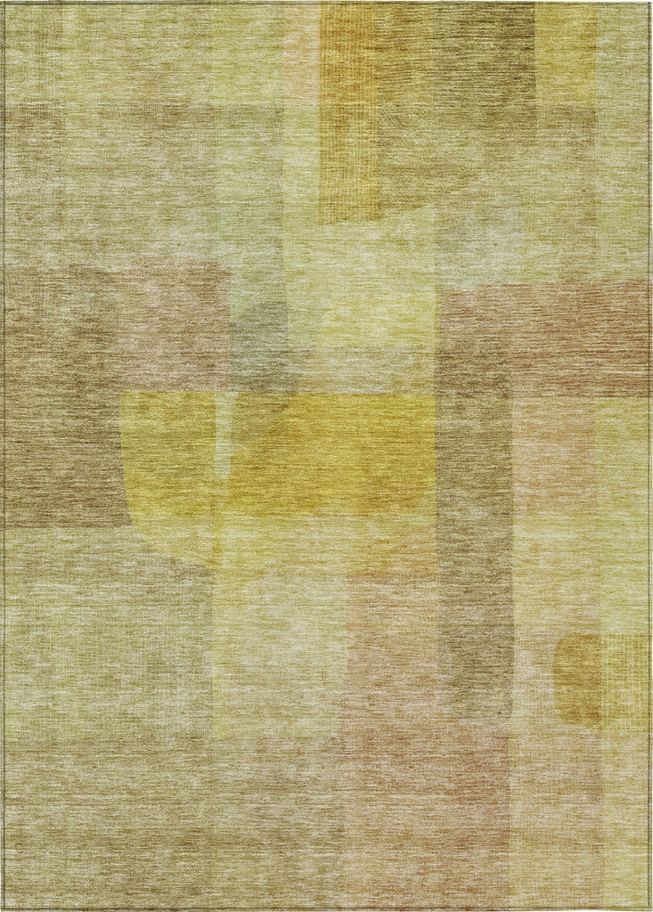 Piper Looms Chantille Modern ACN1113 Gold Machine Washable Area Rug main image