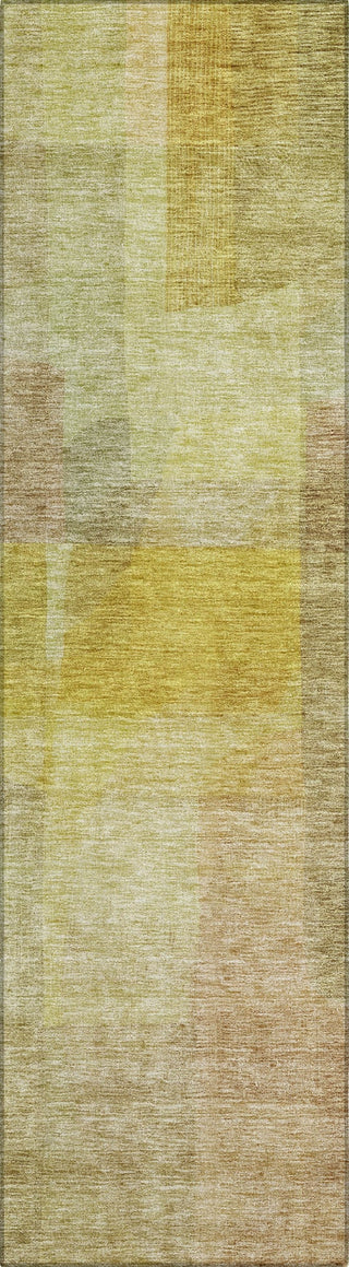 Piper Looms Chantille Modern ACN1113 Gold Machine Washable Area Rug Runner Main Image