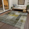 Piper Looms Chantille Modern ACN1113 Taupe Machine Washable Area Rug Outdoor Lifestyle Image Feature