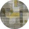 Piper Looms Chantille Modern ACN1113 Taupe Machine Washable Area Rug Round Main Image