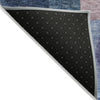 Piper Looms Chantille Geometric ACN1114 Blue Machine Washable Area Rug Backing Image