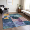 Piper Looms Chantille Geometric ACN1114 Blue Machine Washable Area Rug Lifestyle Image Feature