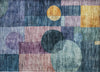 Piper Looms Chantille Geometric ACN1114 Blue Machine Washable Area Rug Scatter Main Image