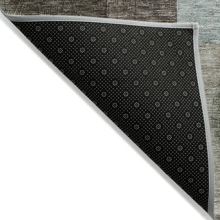 Piper Looms Chantille Geometric ACN1114 Brown Machine Washable Area Rug Backing Image