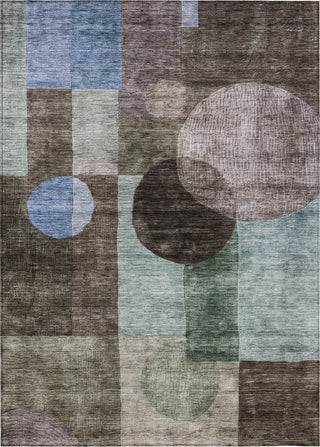 Piper Looms Chantille Geometric ACN1114 Brown Machine Washable Area Rug main image