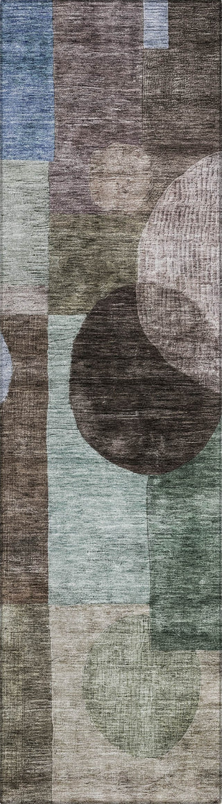 Piper Looms Chantille Geometric ACN1114 Brown Machine Washable Area Rug Runner Main Image