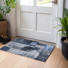 Piper Looms Chantille Geometric ACN1114 Navy Machine Washable Area Rug Scatter Lifestyle Image Feature