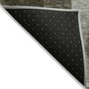 Piper Looms Chantille Geometric ACN1114 Taupe Machine Washable Area Rug Backing Image