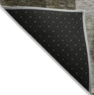 Piper Looms Chantille Geometric ACN1114 Taupe Machine Washable Area Rug Backing Image