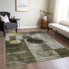 Piper Looms Chantille Geometric ACN1114 Taupe Machine Washable Area Rug Lifestyle Image Feature