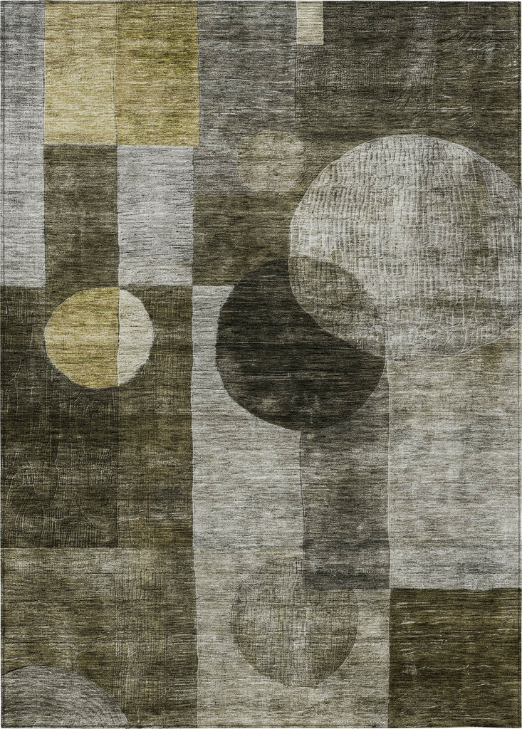 Piper Looms Chantille Geometric ACN1114 Taupe Machine Washable Area Rug main image