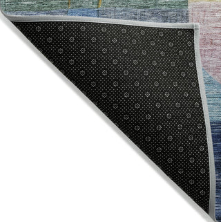 Piper Looms Chantille Modern ACN1115 Blue Machine Washable Area Rug Backing Image