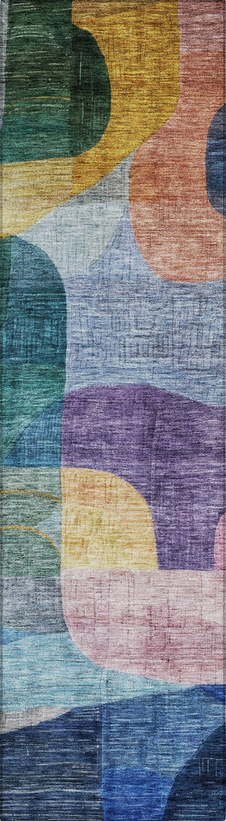 Piper Looms Chantille Modern ACN1115 Blue Machine Washable Area Rug Runner Main Image