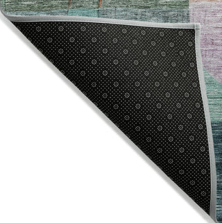 Piper Looms Chantille Modern ACN1115 Green Machine Washable Area Rug Backing Image