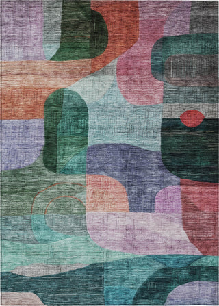 Piper Looms Chantille Modern ACN1115 Green Machine Washable Area Rug main image