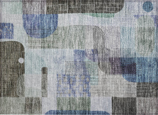 Piper Looms Chantille Modern ACN1116 Blue Machine Washable Area Rug Scatter Main Image