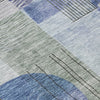 Piper Looms Chantille Modern ACN1116 Blue Machine Washable Area Rug Swatch Image