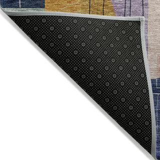 Piper Looms Chantille Modern ACN1116 Plum Machine Washable Area Rug Backing Image