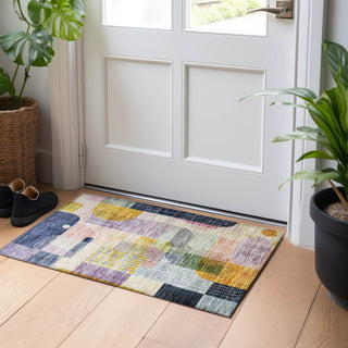 Piper Looms Chantille Modern ACN1116 Plum Machine Washable Area Rug Scatter Lifestyle Image Feature