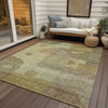 Piper Looms Chantille Geometric ACN1117 Beige Machine Washable Area Rug Outdoor Lifestyle Image Feature